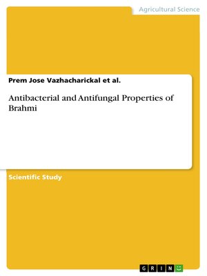 cover image of Antibacterial and Antifungal Properties of Brahmi